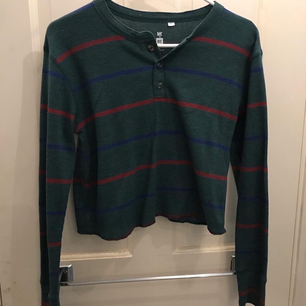 Me to We Green Henley Top